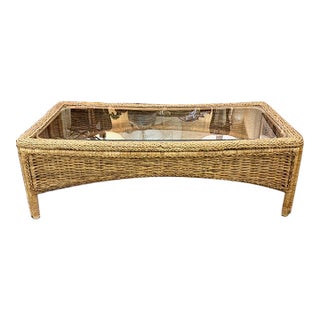 Rattan Coffee Table For Sale