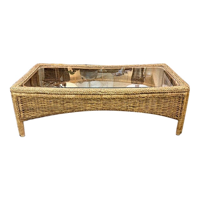 Rattan Coffee Table For Sale