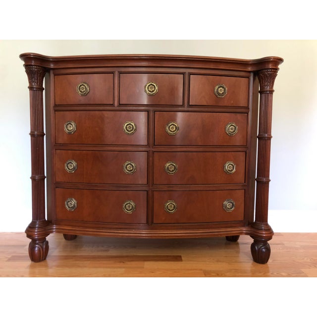 1990s Kindel Furniture Councill Mahogany Tall Federal Style Chest Chairish