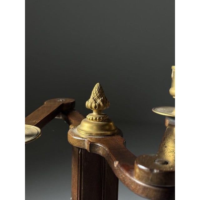 Mahogany Candleholder, 19th Century For Sale - Image 11 of 17