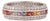 2.53 Ct Geometric Multi Sapphire & Diamond Three Row Eternity Band Ring, Size 5 For Sale