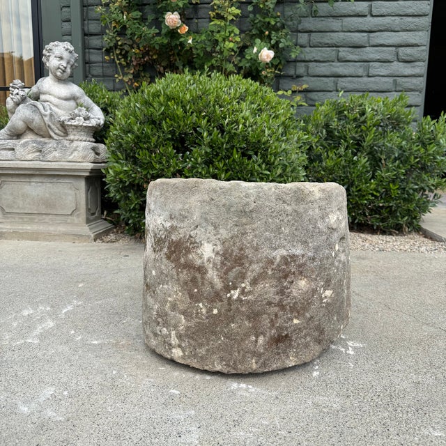 Antique Limestone Trough A one-of-a-kind hand-carved limestone trough naturally textured, lightly weathered finish....