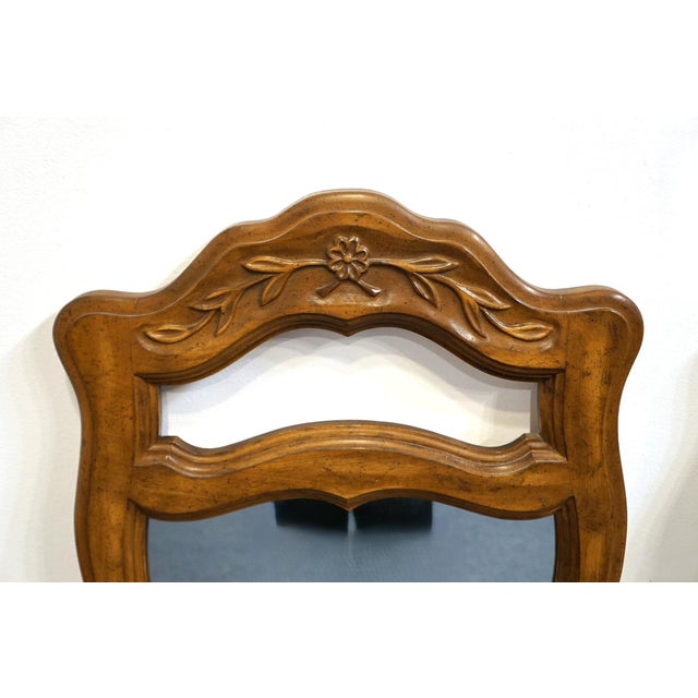 Drexel Drexel Furniture Cabernet Collection Solid Pecan French Provincial 22" Mirror 306-200 For Sale - Image 4 of 5