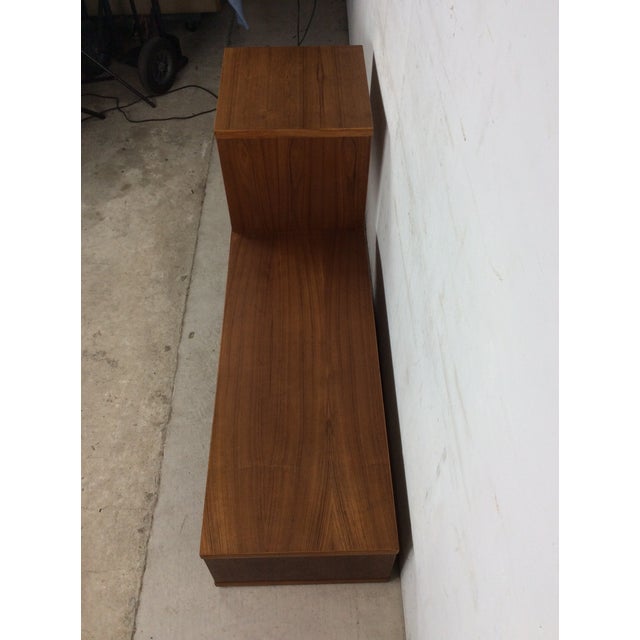 Danish Modern Teak Media Storage Entertainment Stand With Step Design For Sale - Image 4 of 18