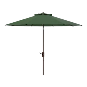 Outdoor UV Resistant Ortega 9 ft Auto Tilt Crank Umbrella - Hunter Green