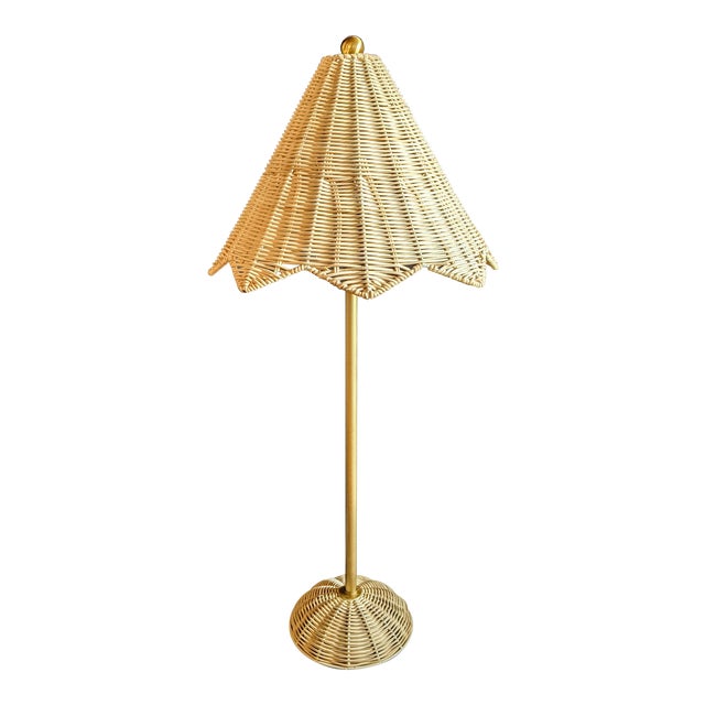 Lillian August Rattan Parasol Table Lamp Chairish