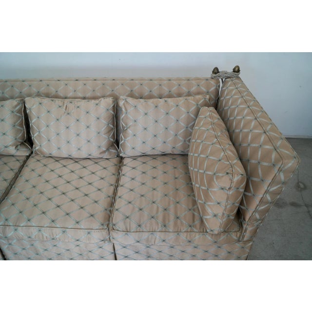 1950's Hollywood Regency Knole Down Filled Sofa For Sale - Image 10 of 13