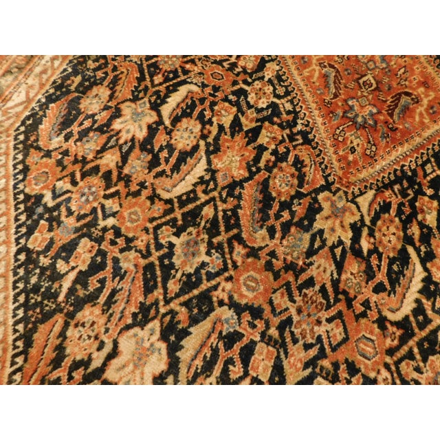 1900 - 1909 Antique Persian Qashqai Rug For Sale - Image 5 of 13