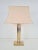 Gold Hollywood Regency Brass Table Lamp from Deknudt, Belgium, 1978 For Sale - Image 8 of 8
