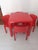 Red Red Stadium Table and Selene Chairs by Vico Magistretti for Artemide, Italy, 1970s, Set of 5 For Sale - Image 8 of 18