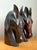 Mid 20th Century Vintage Carved Wood Horse Head Sculptures - Pair For Sale - Image 5 of 15