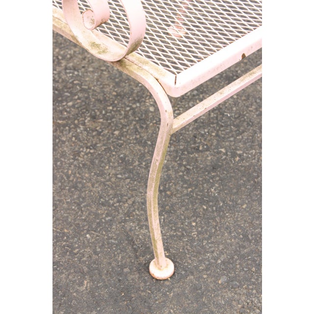 Vintage Wrought Iron Scroll Patio Armchairs - Set of 3 For Sale - Image 12 of 12