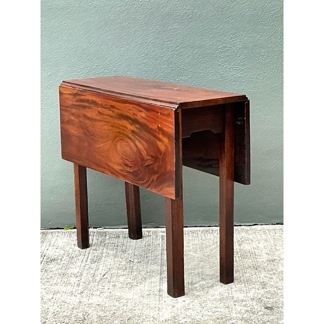 Mid 20th Century Vintage Drop Leaf Table For Sale - Image 5 of 12