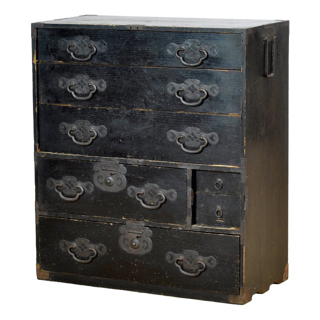 Japanese Tansu Chest of Drawers, 1870 For Sale