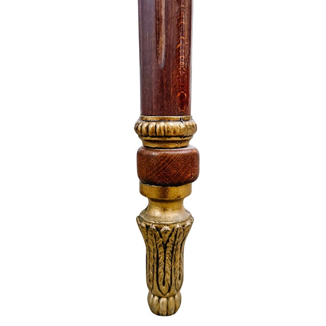 Vintage Louis XVI Revival Marble-Top Mahogany Console Table With Ormolu Mounts & Porcelain Medallions For Sale In San Diego - Image 6 of 16