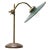 Gold French Petrol Enamel Brass Desk Light For Sale - Image 8 of 8