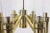 Brass 7 Bulbs 6 Point Geometric 3 Way Italian Light Fixture Chandelier Parzinger Style For Sale - Image 8 of 11