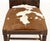 Late 20th Century Cow Hide Upholstered Side Chair For Sale - Image 5 of 7