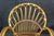 Pair Mid Century Modern Rattan Bamboo Armchairs Boho Sunburst Fan Back Chairs For Sale - Image 9 of 18