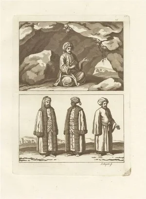Bigatti, Arabian Men and a Muslim Imam, 1827, Engraving