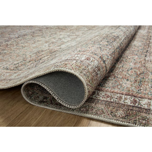 Traditional Chris Loves Julia x Loloi Jules Ink / Terracotta 5'-0" x 7'-6" Area Rug For Sale - Image 3 of 7