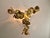 Large Brutalist Brass Chandelier with Floral Decoration, 1970s For Sale - Image 9 of 18
