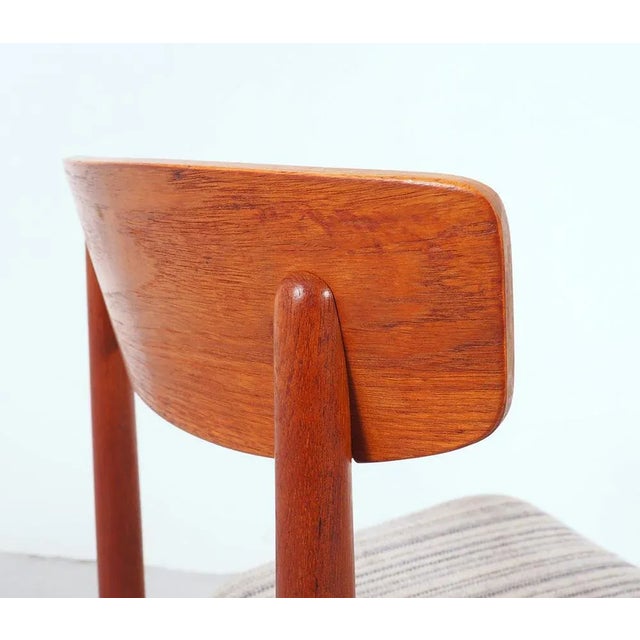 Brown Danish Teak Dining Chairs from Viborg Stolefabrik, 1960s, Set of 4 For Sale - Image 8 of 11