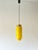 Mid-Century Modern Yellow Pendant Light attributed to Vetreria Vistosi Murano, 1960s For Sale - Image 3 of 15