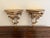 Wood Pair of Mid-Century Italian Rococo Giltwood Wall Shelves For Sale - Image 7 of 9