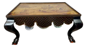 Chinoiserie Coffee Table, Ball & Claw Feet