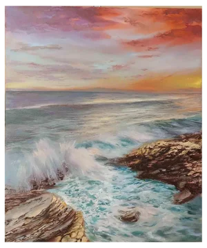 Elena Mardashova, Magic Evening, Oil Painting, 2023