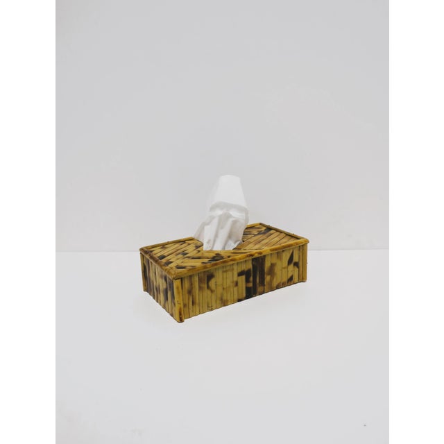 Wicker Bamboo Tissue Box Cover Holder For Sale - Image 9 of 13