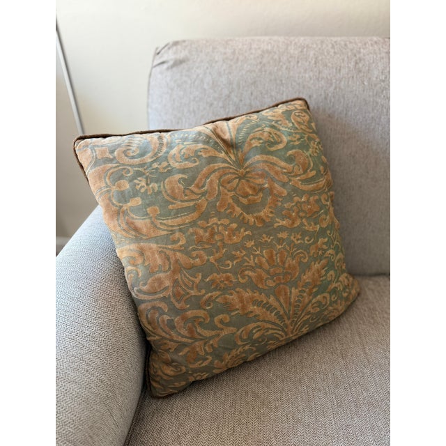 Abstract Italian Vintage Fortuney Pillow For Sale - Image 3 of 16