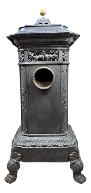 Pagoda Model Cast Iron Stove from Varigney in Haute Saône