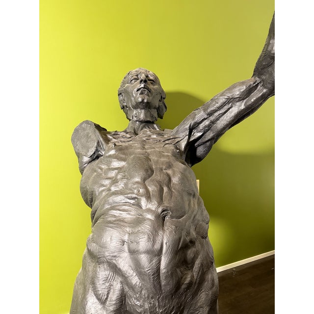 Giant Nude Male Figure Sculpture by Artist Cindy Jackson For Sale In Los Angeles - Image 6 of 12