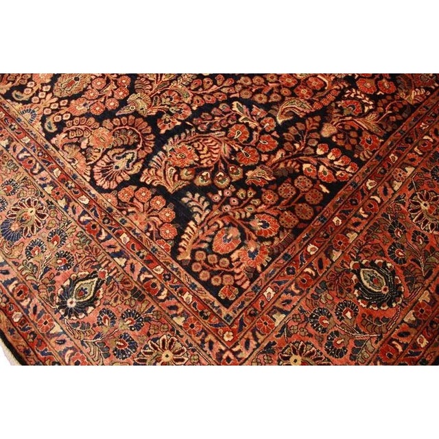 Antique Middle Eastern Hand-Knotted Sarough Rug For Sale - Image 6 of 11