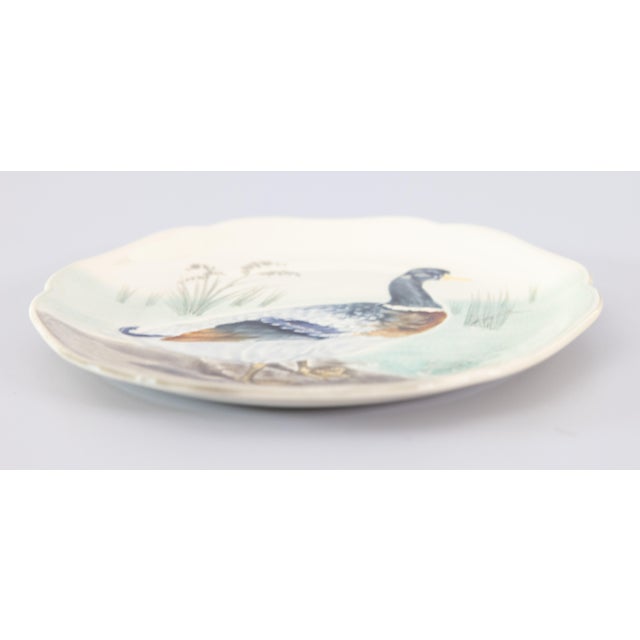 Farmhouse 19th Century French Choisy Le Roi Majolica Mallard Duck Plate For Sale - Image 3 of 8