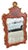 Chippendale Style Red Chinoiserie Gilt and Painted Wood Mirror For Sale - Image 4 of 5