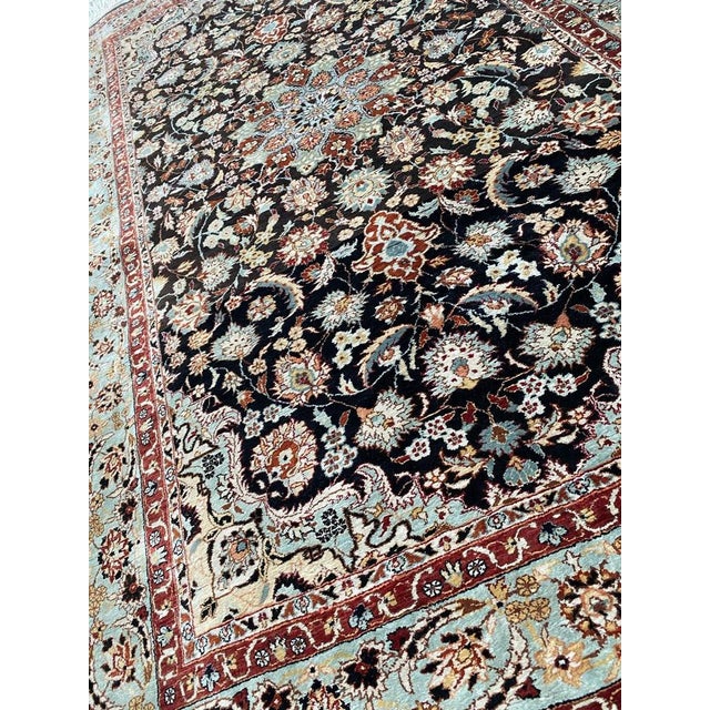 Vintage Silk Indian Rug, 1990s For Sale - Image 6 of 18