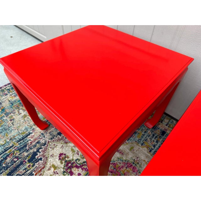 Mid 20th Century Vintage Chinoiserie Ming End Tables - the Pair For Sale In Savannah - Image 6 of 11