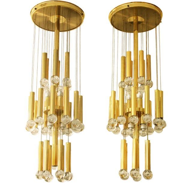 Chandelier by Gaetano Sciolari, 1970s For Sale