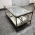 Late 20th Century Hollywood Regency Metal + Mirrored Glass Cocktail Table, Vintage For Sale - Image 5 of 12