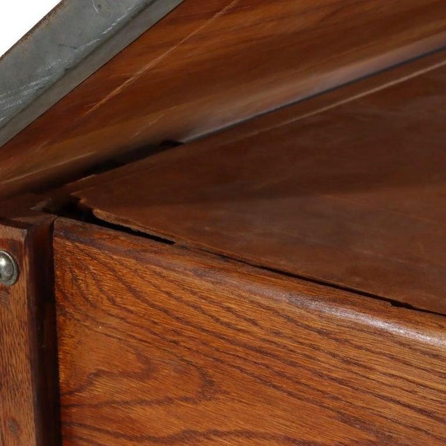 Antique Arts & Crafts Oak Adjustable Drafting Table C1930 For Sale - Image 10 of 18