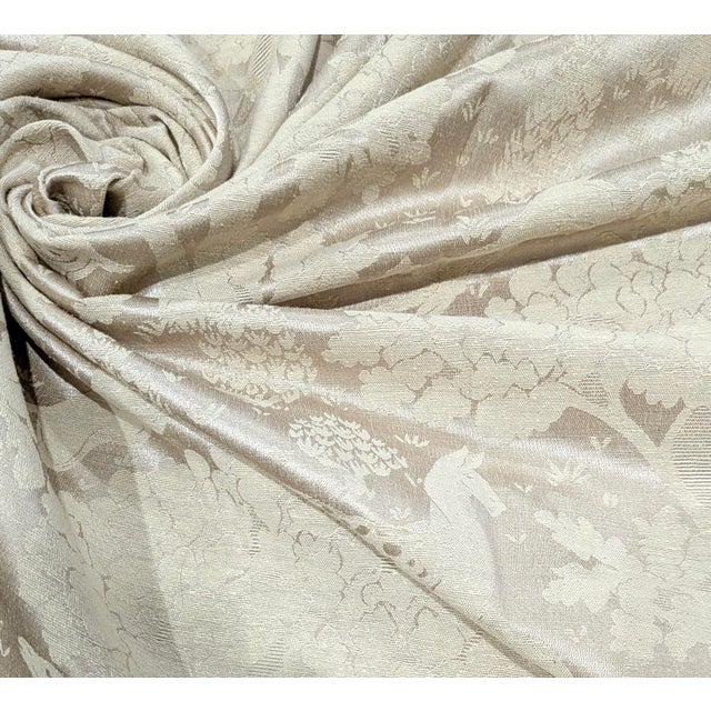 2000 - 2009 Vintage Old World Weavers for Scalamandre "Animalia Forest" Silk Blend Satin Fabric- 13.5 YDs For Sale - Image 5 of 5