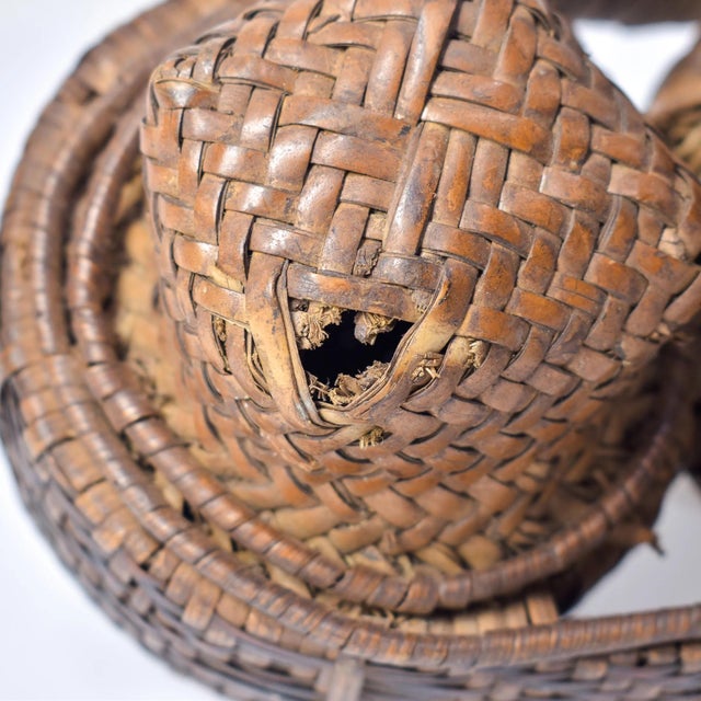 Early 20th Century Very Rare Kuba Triple Lidded Basket For Sale - Image 11 of 15