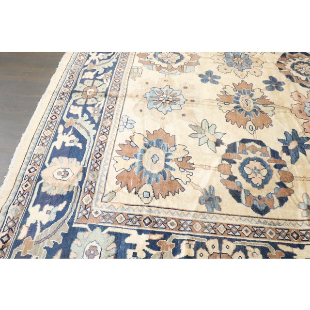 Early 20th Century Zabihi Collection Mahal Large Scale Rug - 9'4" x 12' For Sale - Image 9 of 12