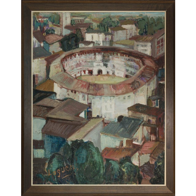 Historic Bullring, Oil on Canvas For Sale