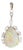 9ct Opal Diamond Pendant 70s Vintage 14k Yellow Gold Estate Fine Jewelry For Sale