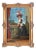 Antique Fine Art Original Signed Painting of Woman on Balcony For Sale