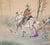 XL "Samurai" by Kogyoku, Meiji Era Japanese Silk Scroll Painting For Sale - Image 12 of 18
